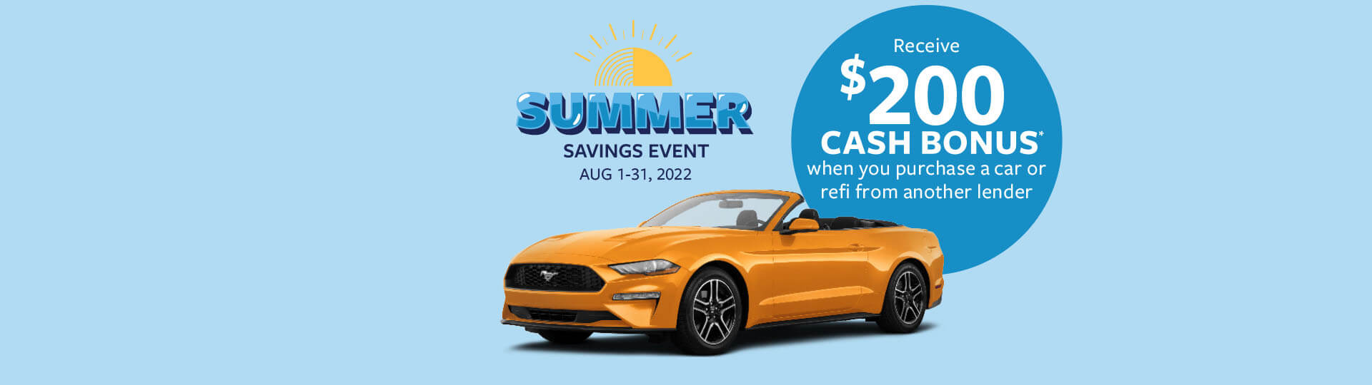 Orange convertible car