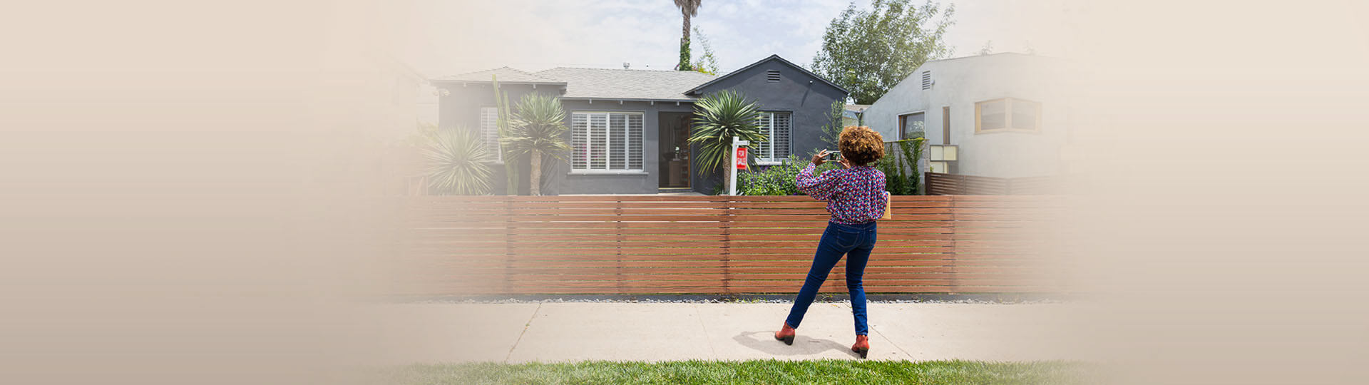 Person looking at property