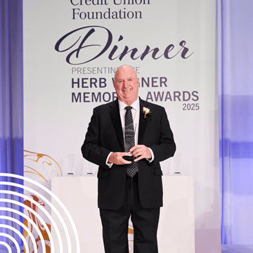 Mike Valentine BCU CEO wins Herb Wegner Award